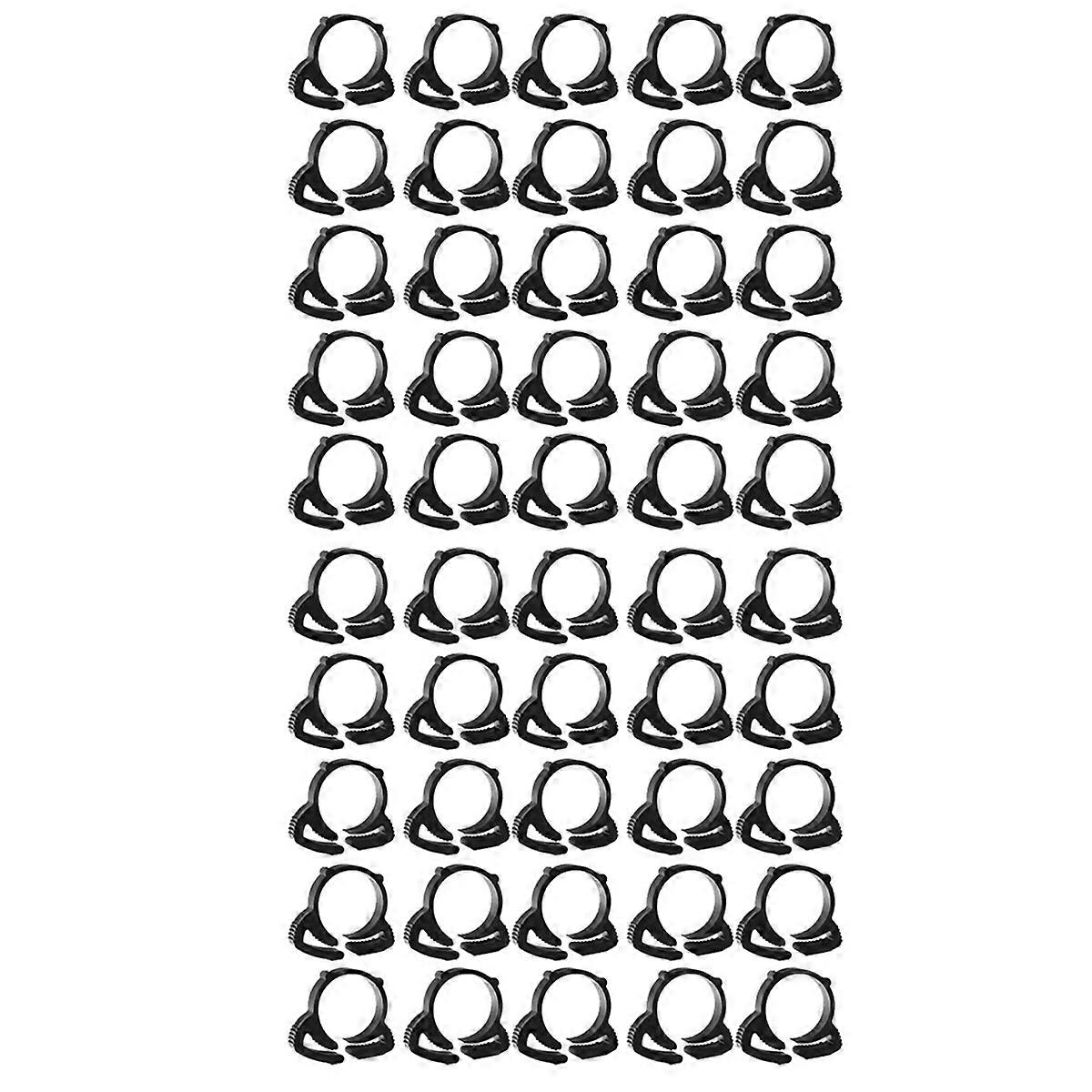 50PCS PE Pipe Clamp Φ20 Irrigation Pipe Fixed to Prevent Water Leakage Sprinkler Drip Pipe Accessories Fixed Snaps