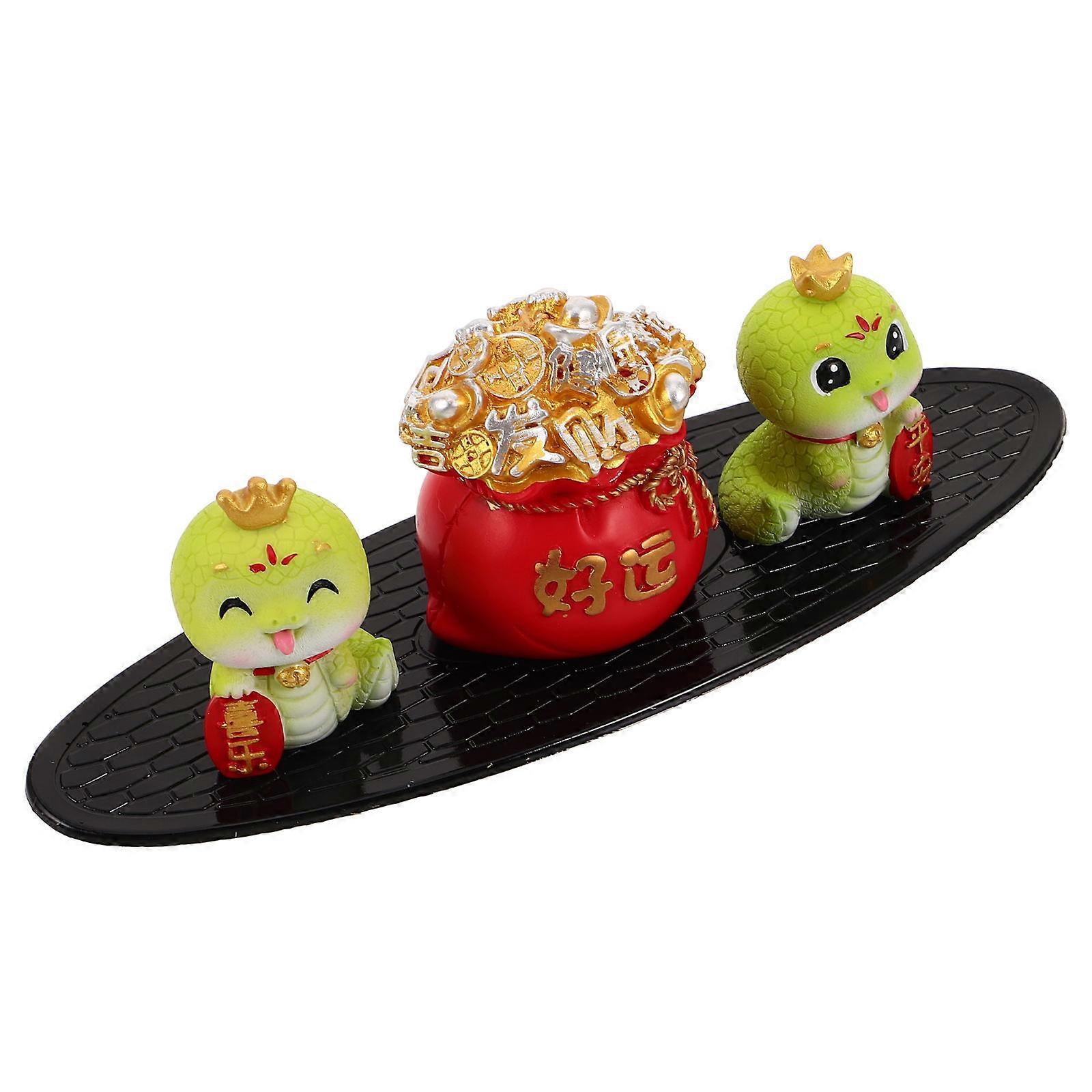 Unique Zodiac Snake Design Car Accessories Set of 1 Made from Synthetic Resin for Car Use