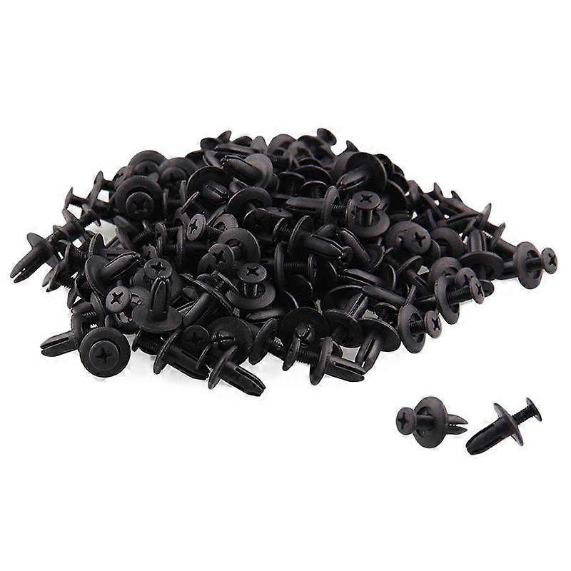 120 X 6Mm Car Plastic Rivets Hole Dia Fastener Bumper Push Pin Clips
