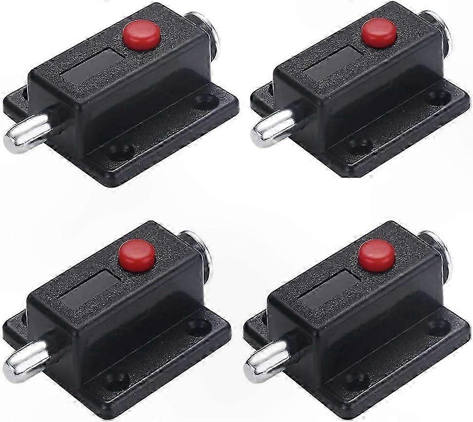 4-Pack Spring-Loaded Door Latch for Cabinets and Drawers