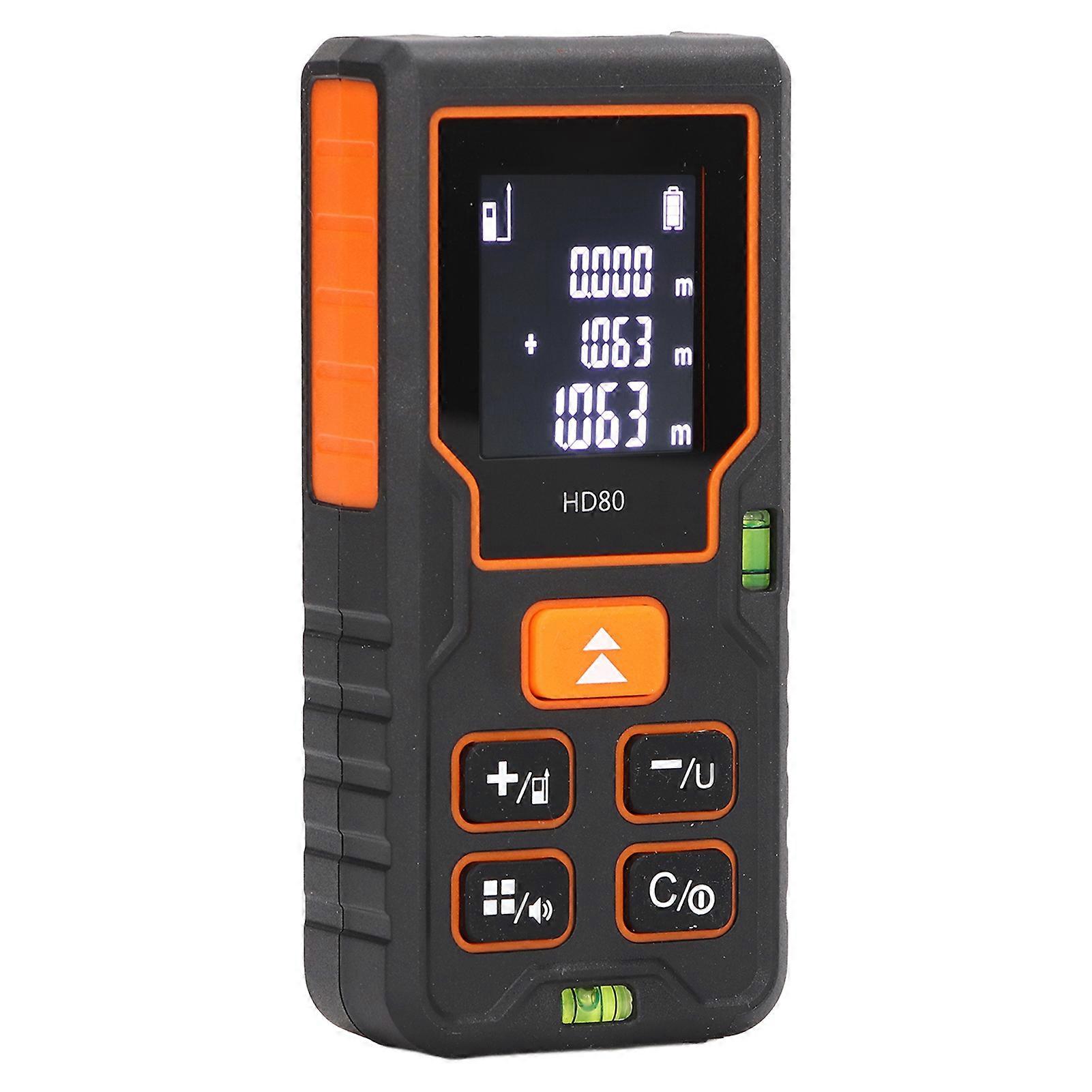 Laser Distance Meter HD80 80m Accurate Tape Measure with LCD