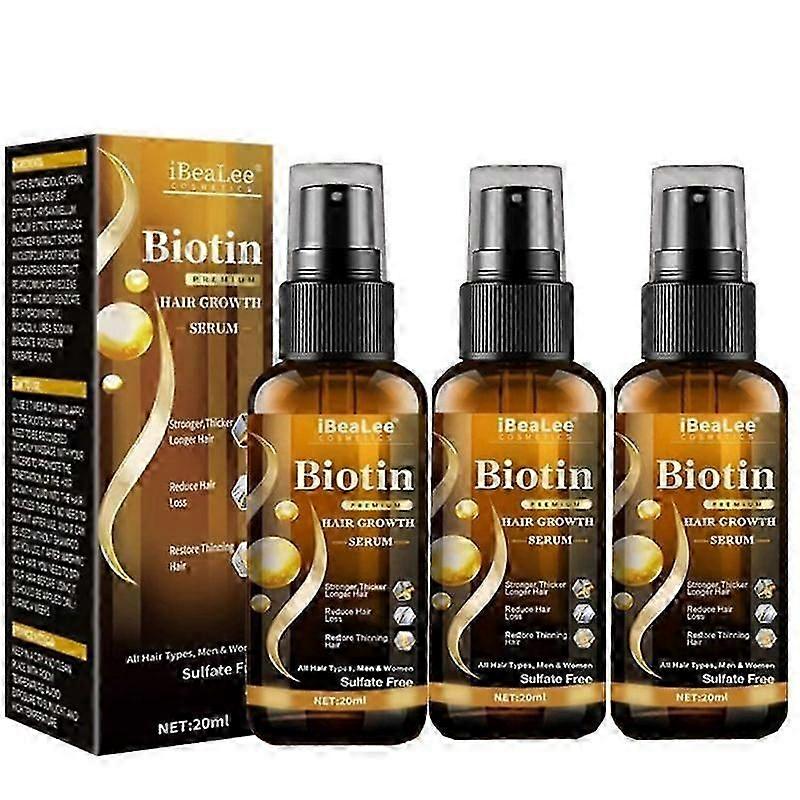 Sérum de croissance des cheveux à la biotine, Spray de croissance des cheveux à la biotine, Spray de repousse des cheveux 30ML
