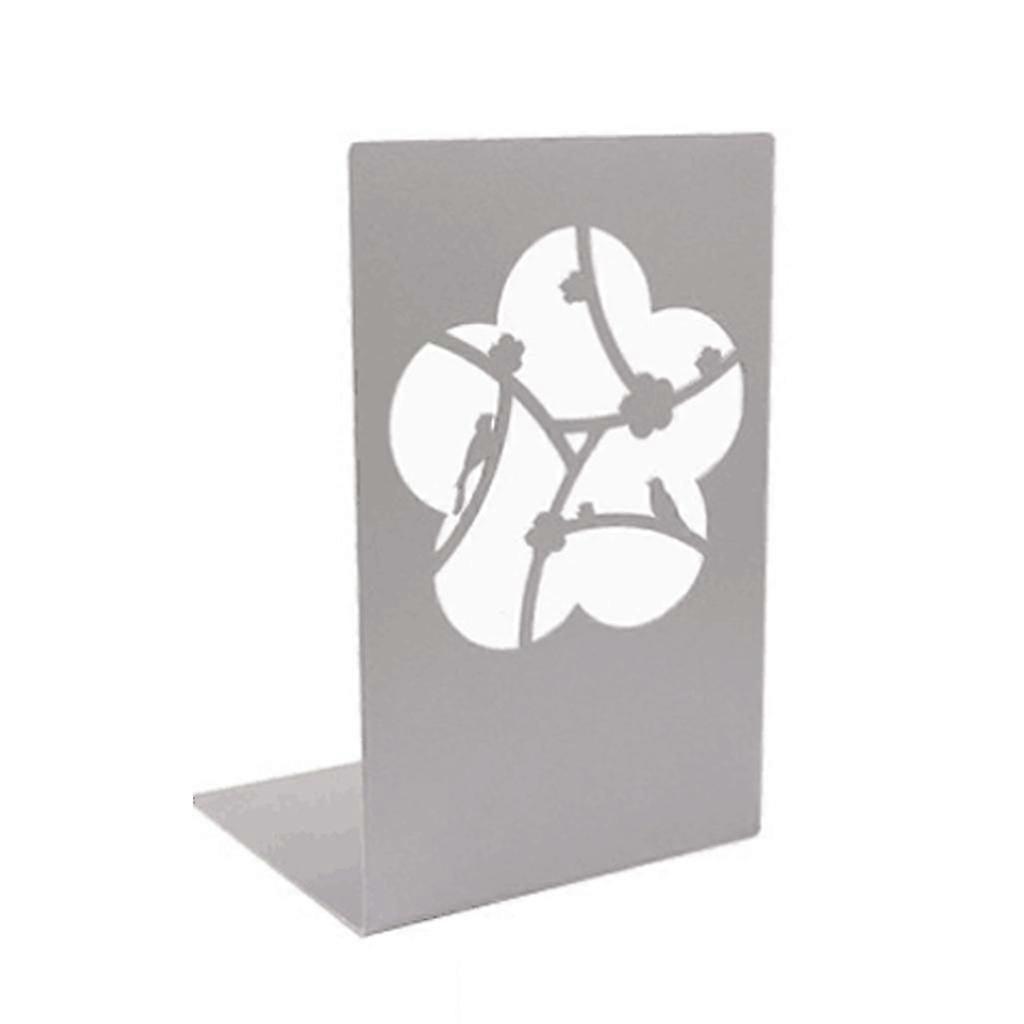 Unique Metal Book Holder 5 Hollow-out Patterns Design Bookends Book Organizers