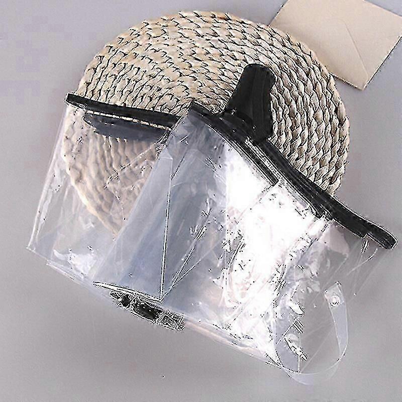 Windproof Transparent Folding Umbrella for Rain & Sun Protection