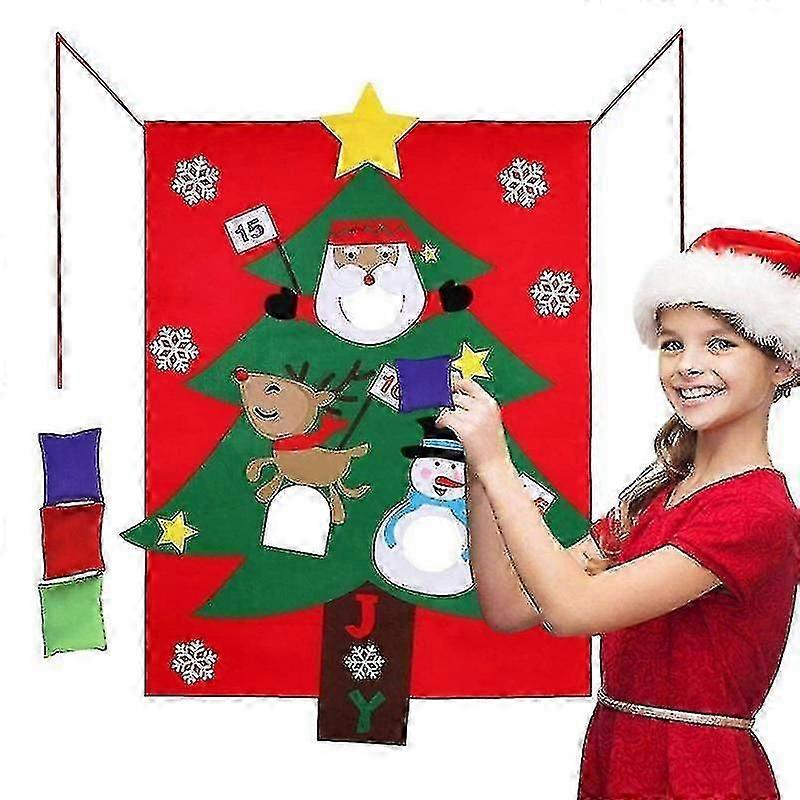 Jeu de lancer de Noël Bannière Arbre Lancer Jeux Suspendu Intérieur Extérieur Sûr Et Pratique