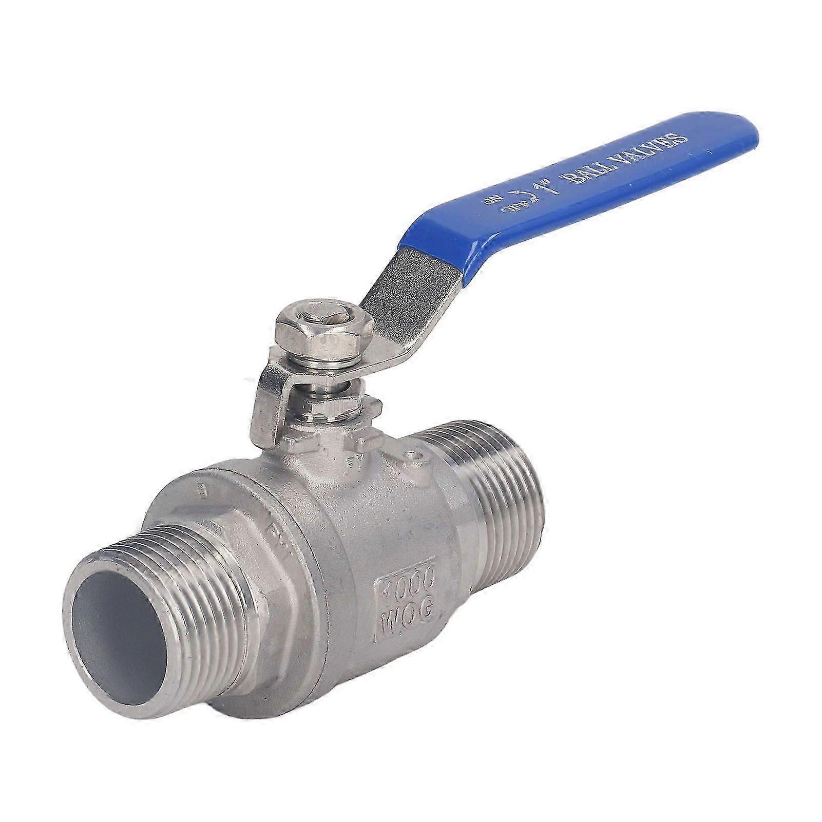 High quality  Full bore 1" double external thread ball valve 1" 304 stainless