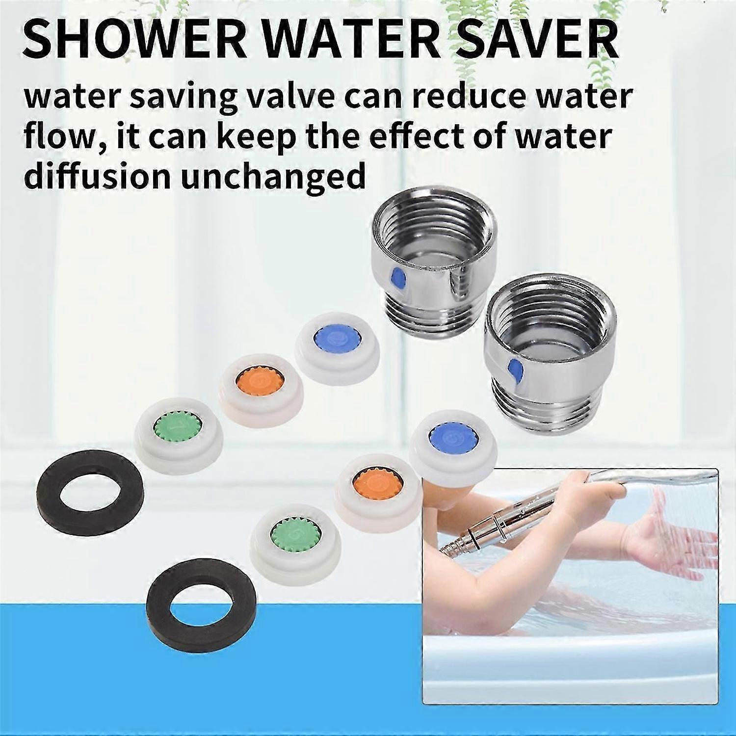 2 Pieces Water Flow Restrictor Set D, Up to 70% Water Saving