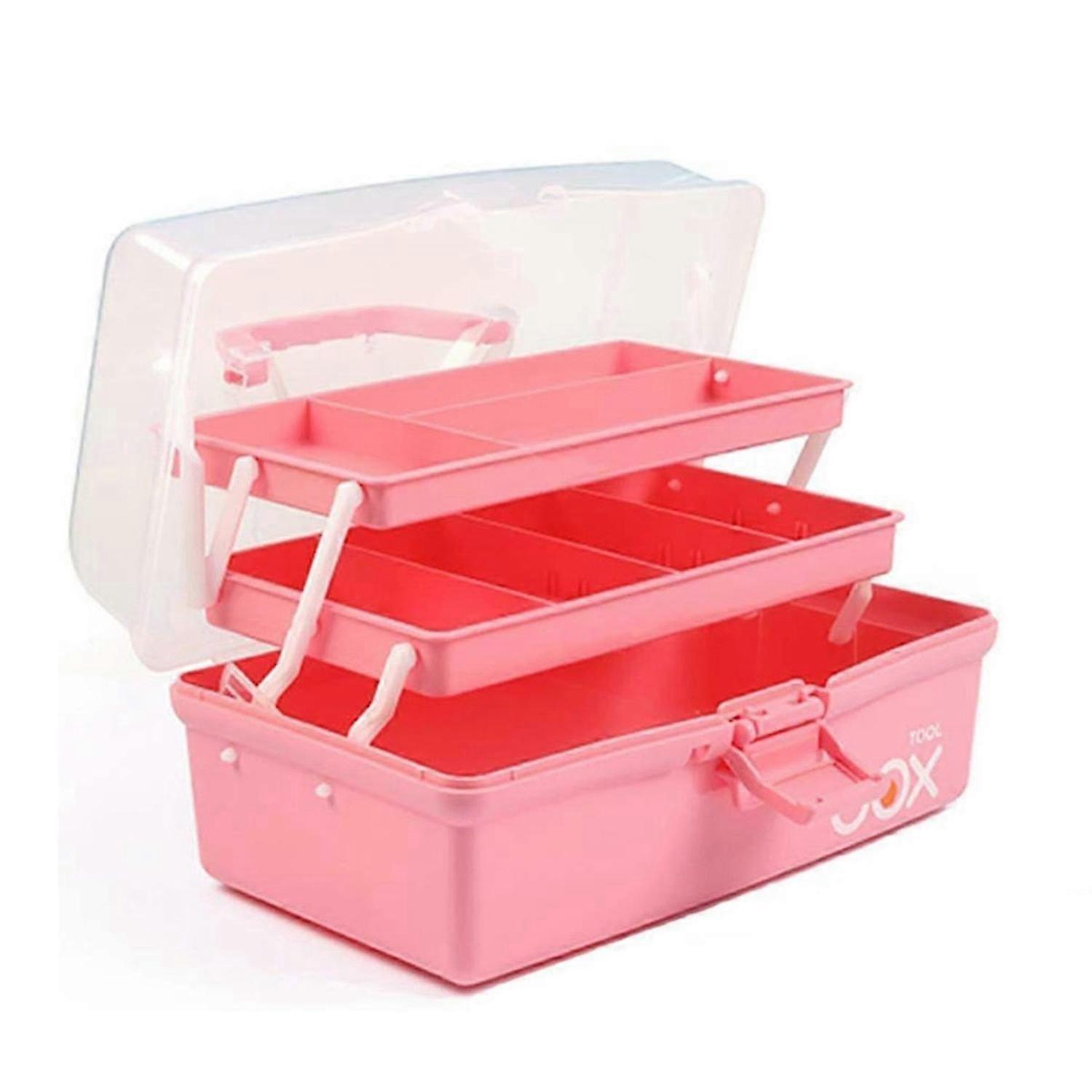 12in Three-Layer Multipurpose Storage Box, Folding Tool Box