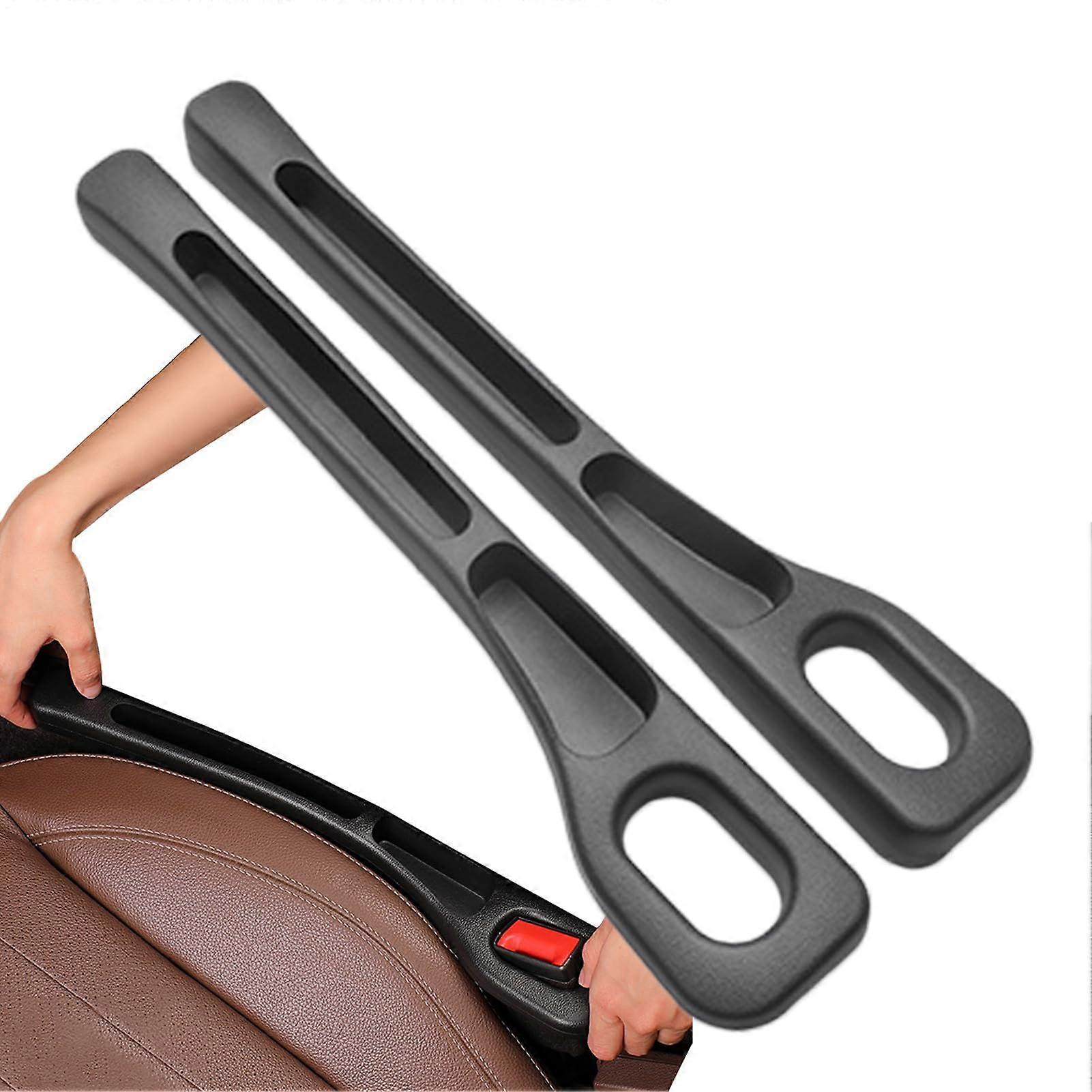 Auto Seat Space Anti Drop Crevice Filler Car Organizer 2Pack Portable 2.56 X 16.1 In For SUV And Van Black