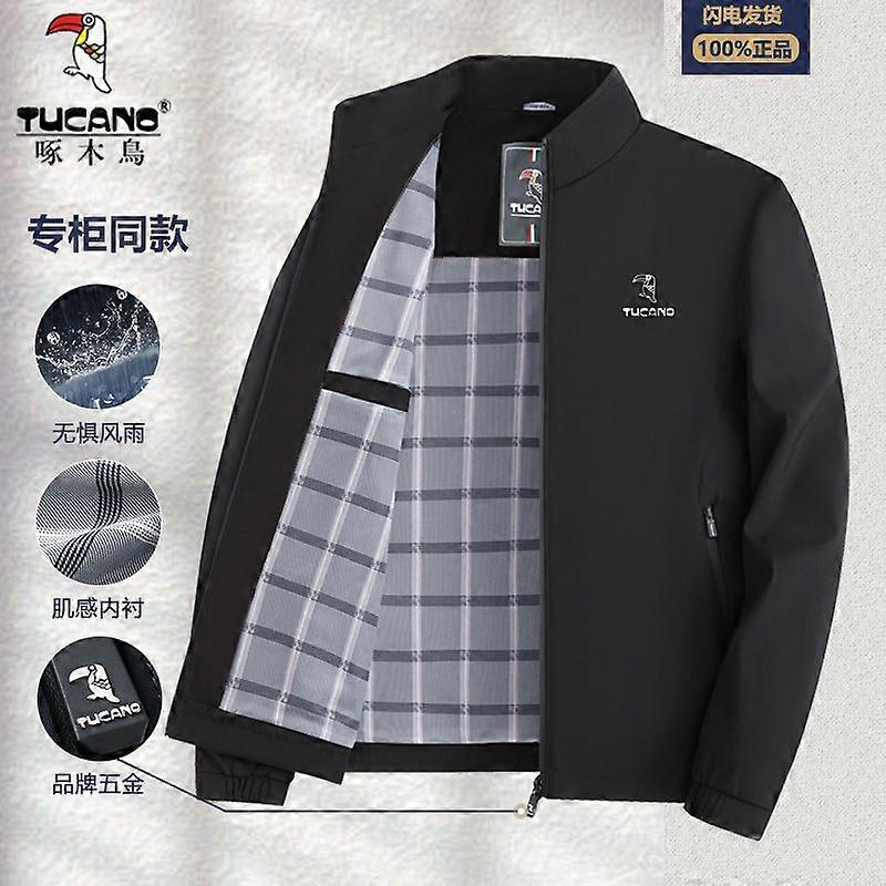 Dad Coat Spring And Autumn Men's Jacket Stand Collar High-End Business Casual Middle-Aged Clothes