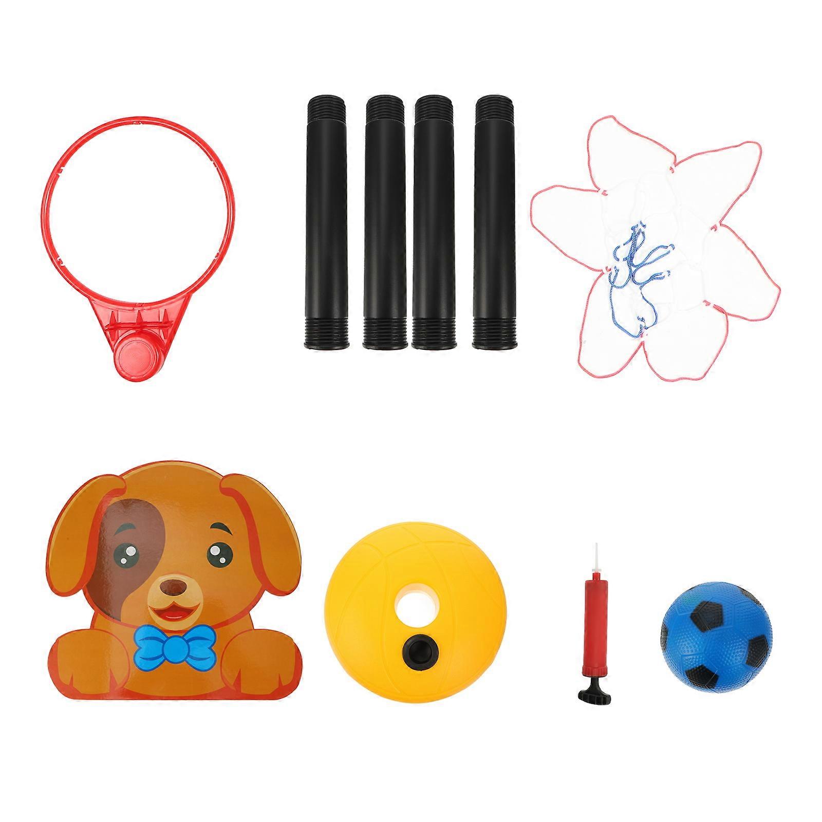 Finger Basketball Game Toy Basketball Board Frame Toy Basketball Hoop Shape Indoor Play Plastic Assorted Color 1Set