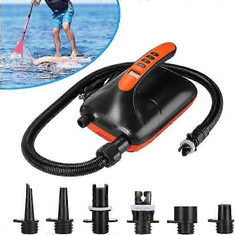 Air Pump Blue Electric Portable Inflatable Pump with Hose Gas Nozzles For Inflatable Paddle Board Rubber Boat Air Bed