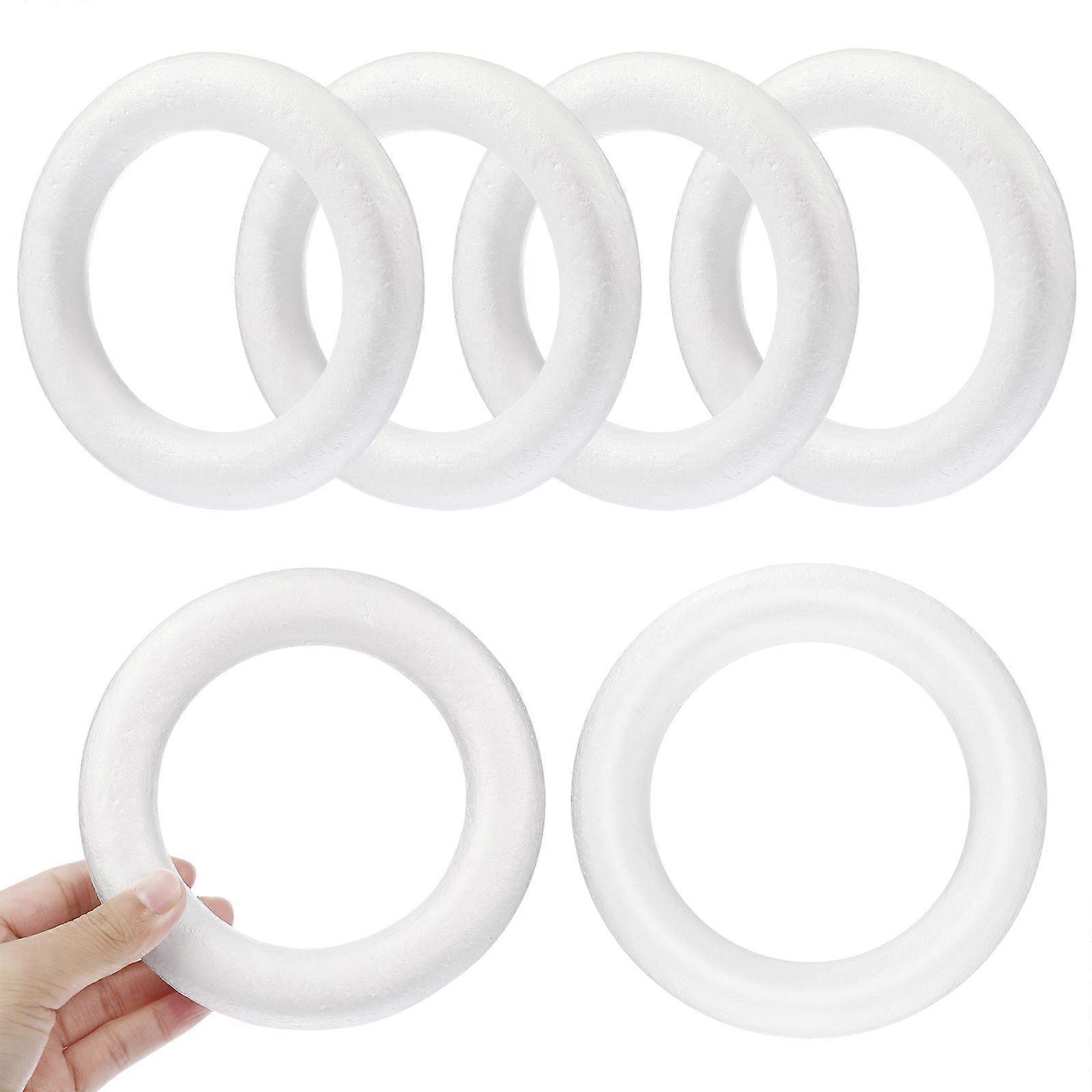 12 Pcs Diy Bipeltate Donut Wreath Handcraft Accessories Round Circle Ornament