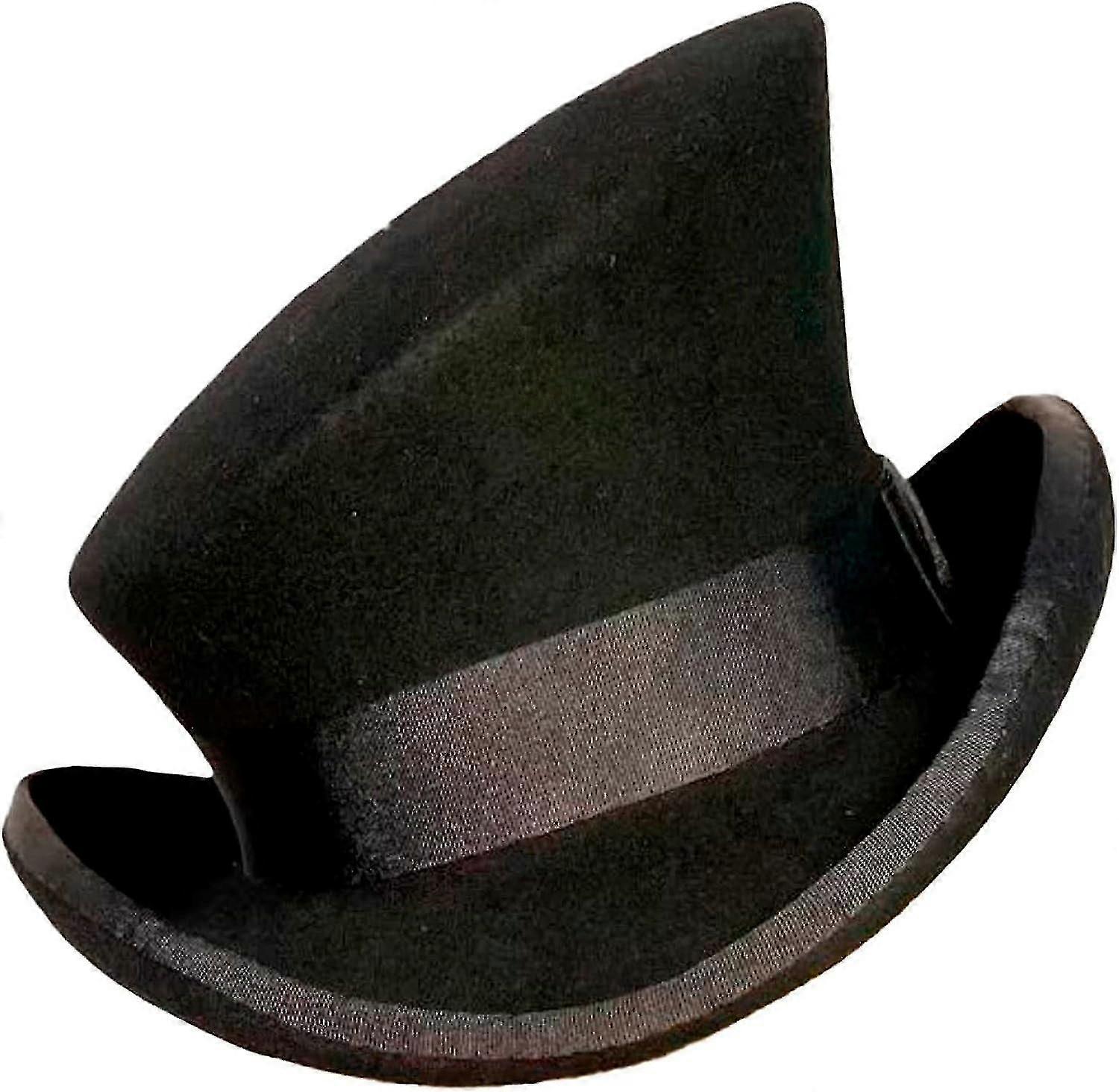 Asymetryczny cylinder Wełniany kapelusz Kobiety Mężczyźni Unisex Kapelusz Steam Punk Kapelusz Top Hat Moda Wstążka Dekoracyjny kapelusz Kapelusz z osłoną na uszy