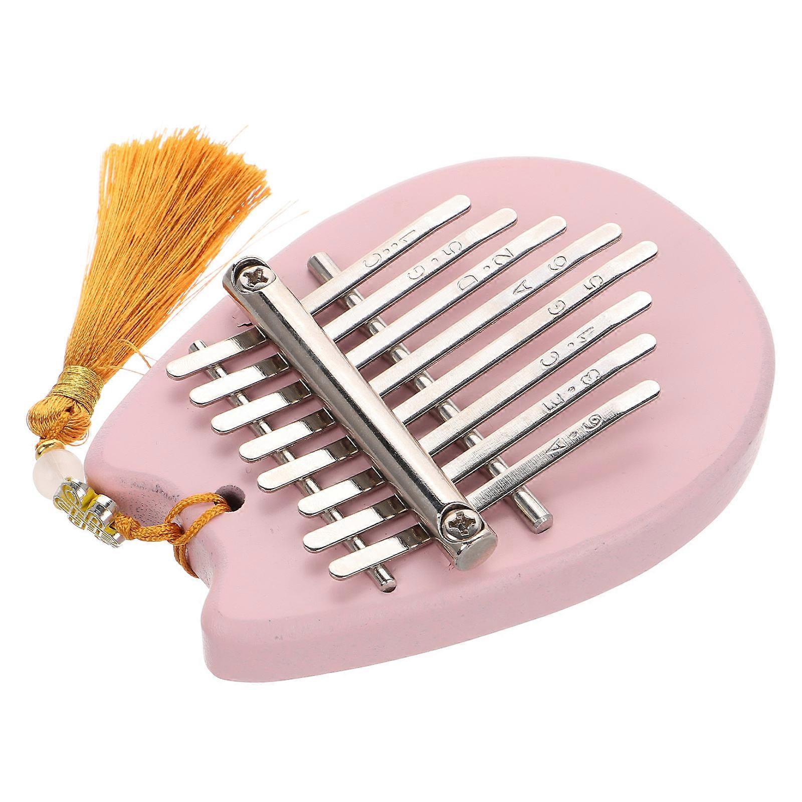 2Pcs Mini Kalimba Thumb Piano for Beginners Portable Acrylic Finger Harp