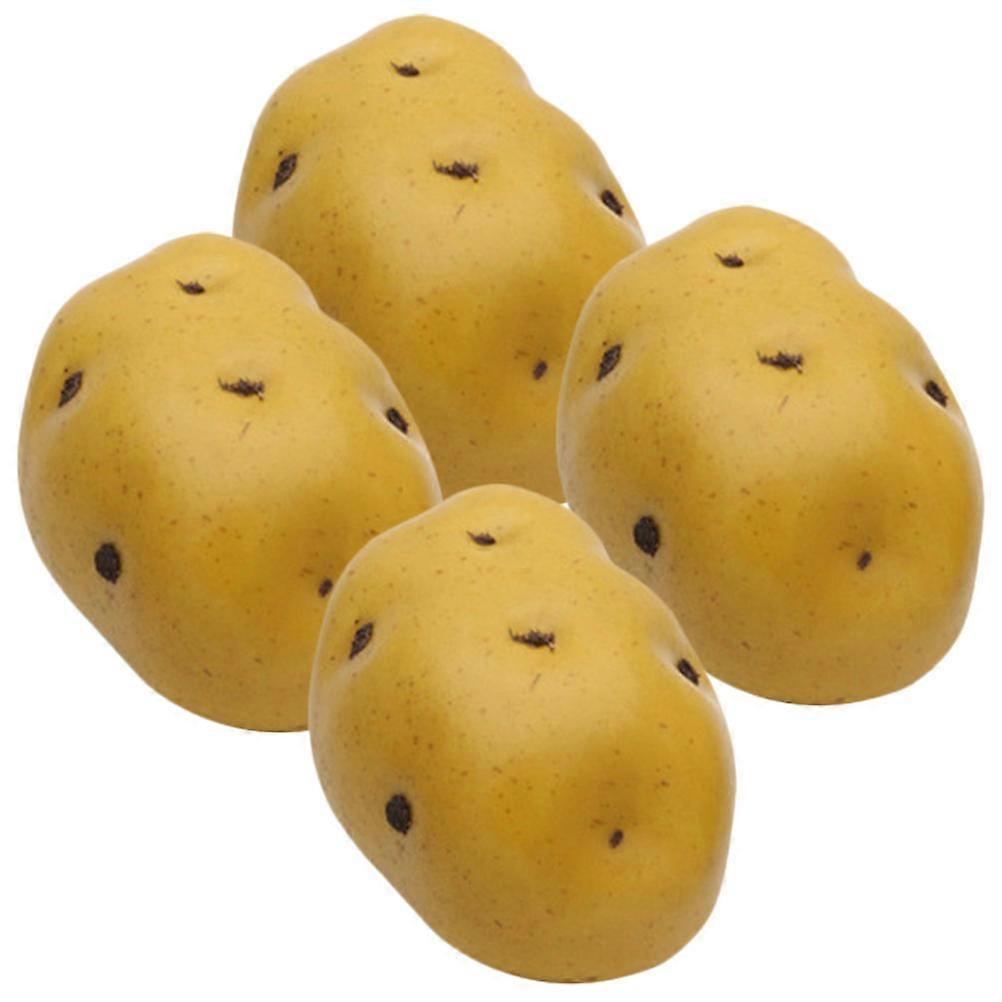 Simulated Potato Props for Photo and Decor 8Pcs Artificial Models