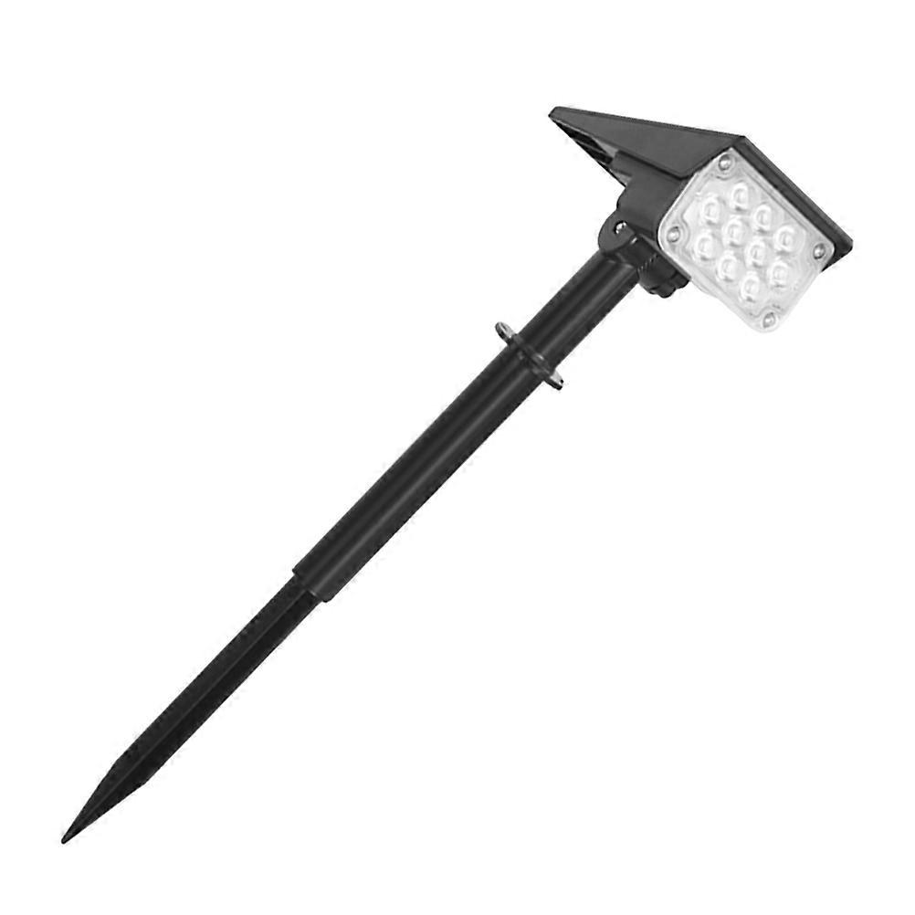 Waterproof Solar Lamp 2Pcs for Yard Outdoor Use Designed For Night Lighting With 2000mAh Rechargeable Battery Functionality