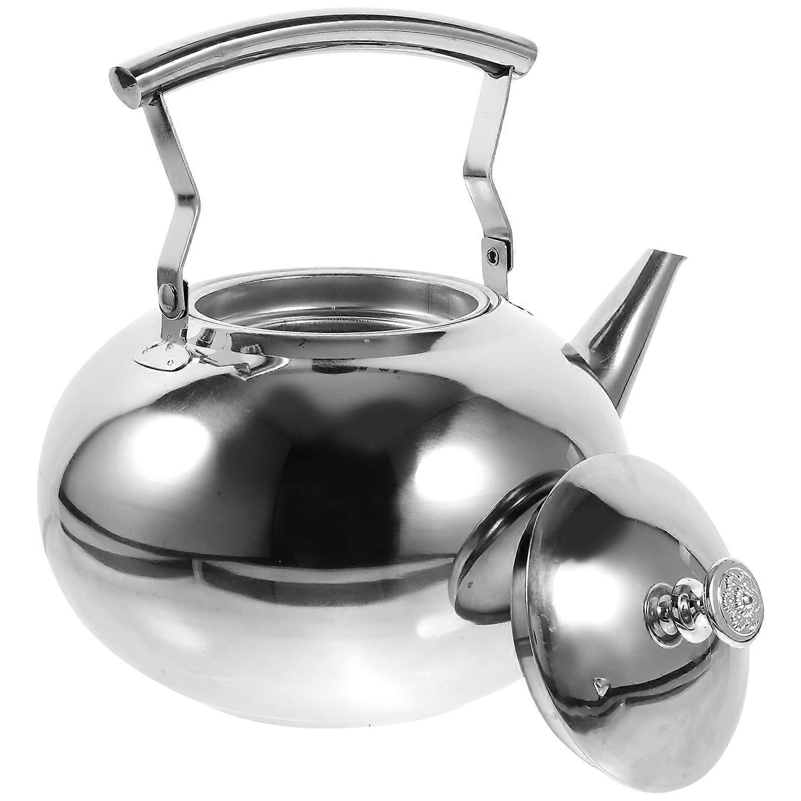 Stainless Steel Tea Kettle for Water Boiling 2Pcs Practical Kitchen Use
