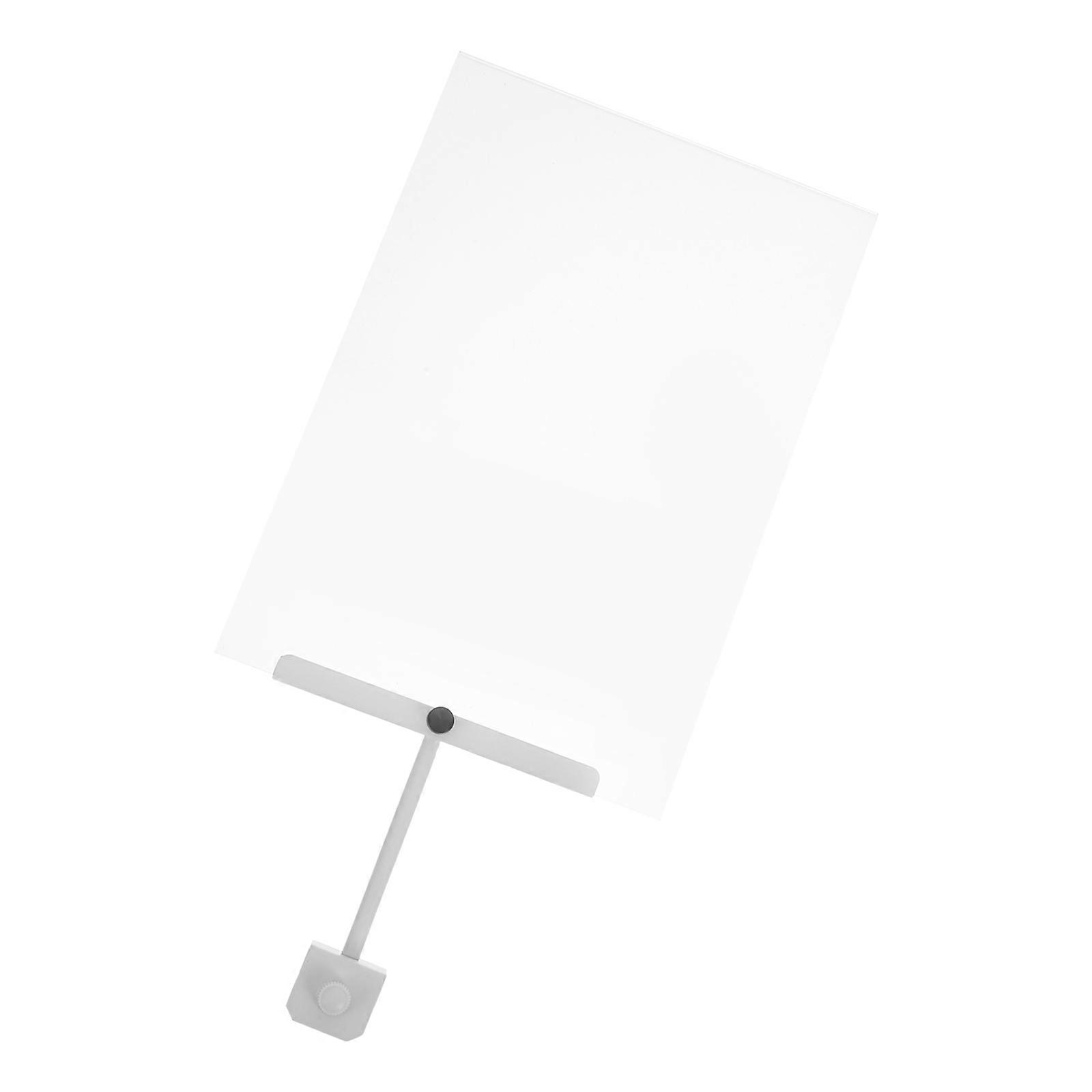 Acrylic Sign Holder Clamp 3Pcs For Retail Display With Aluminum Alloy Clip Modern Design A4 Size Suitable For Clothing Stores And Office