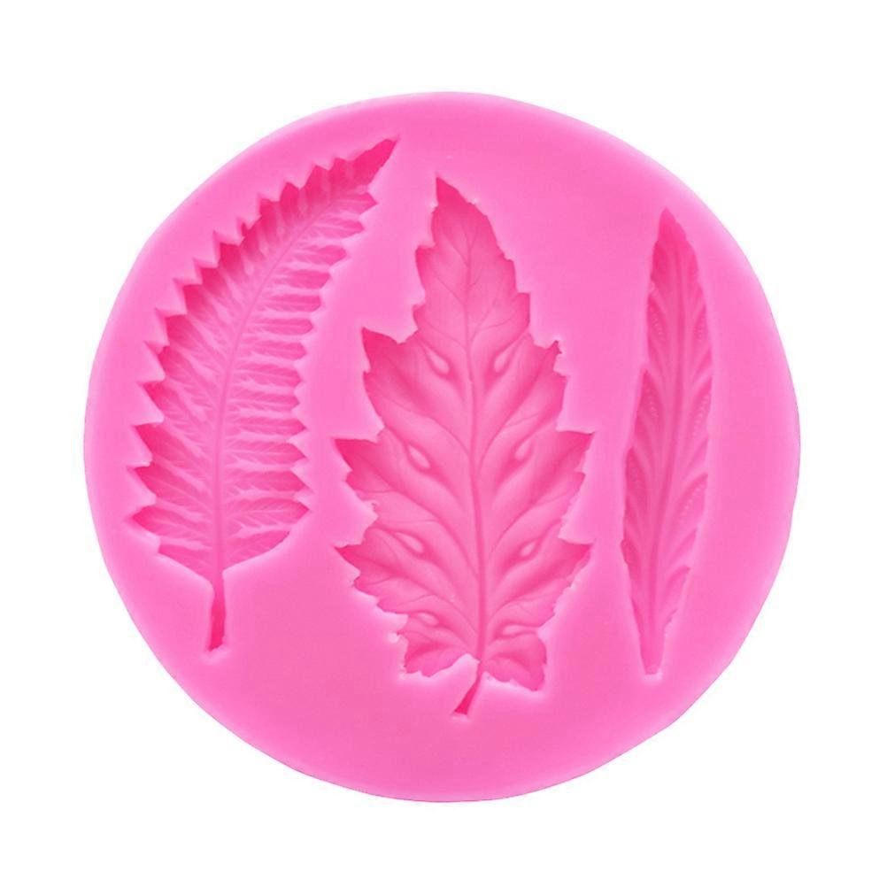 Leaves Cake Mold Silicone Fondant Baking Tools for 3Pcs Dessert Making