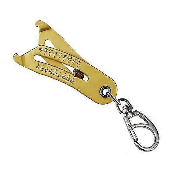 1 Pc/2 Pcs Portable Thread Size Checker Keychain Pendant Metal Bolt 2025
