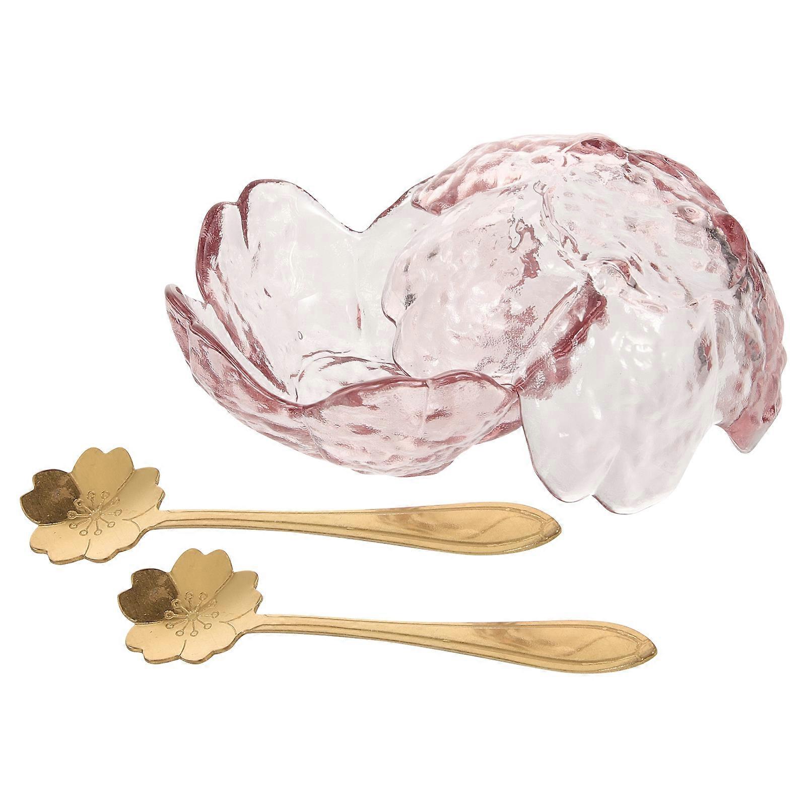 Facial Essential Oil Bowl flower for Spa Use 2Sets Pink