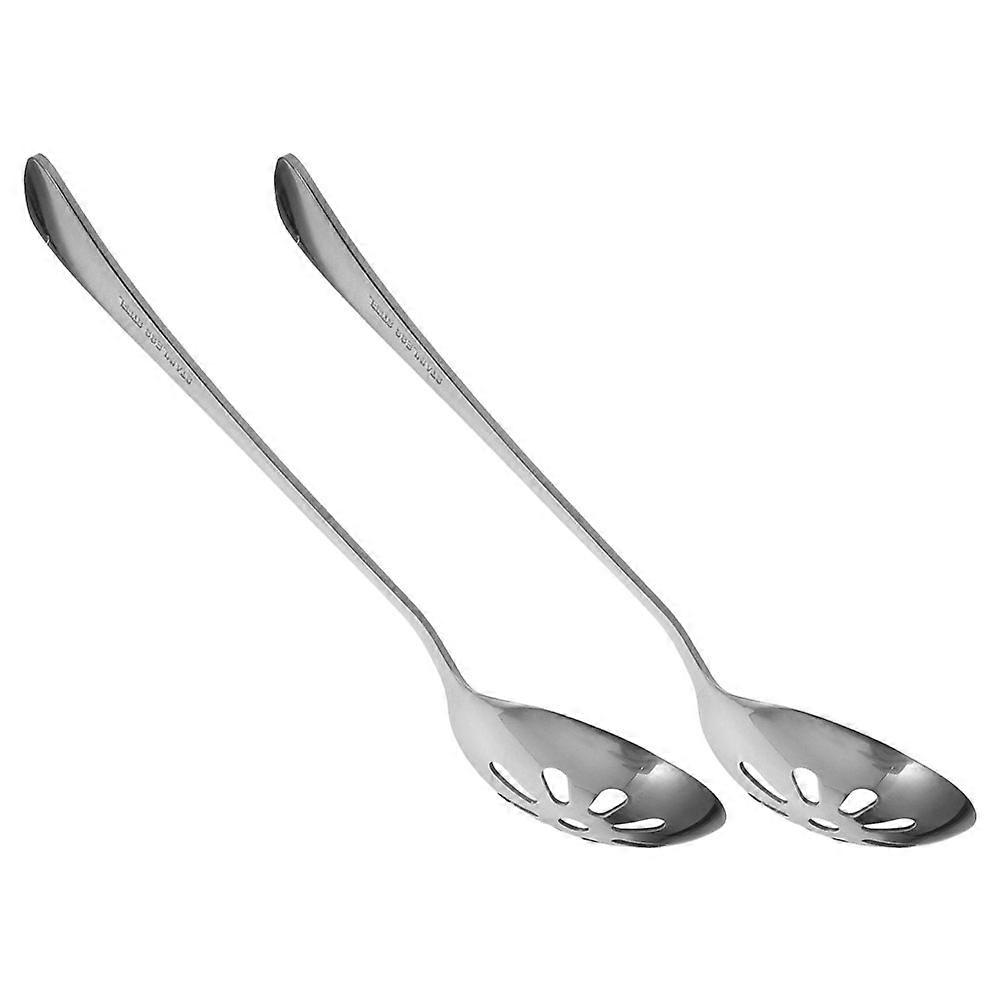 10 Pcs Slotted Serving Spoon Stainless Steel Suitable for Family Gatherings Restaurants and Banquets Featuring Easy to Clean Material and Sleek Design