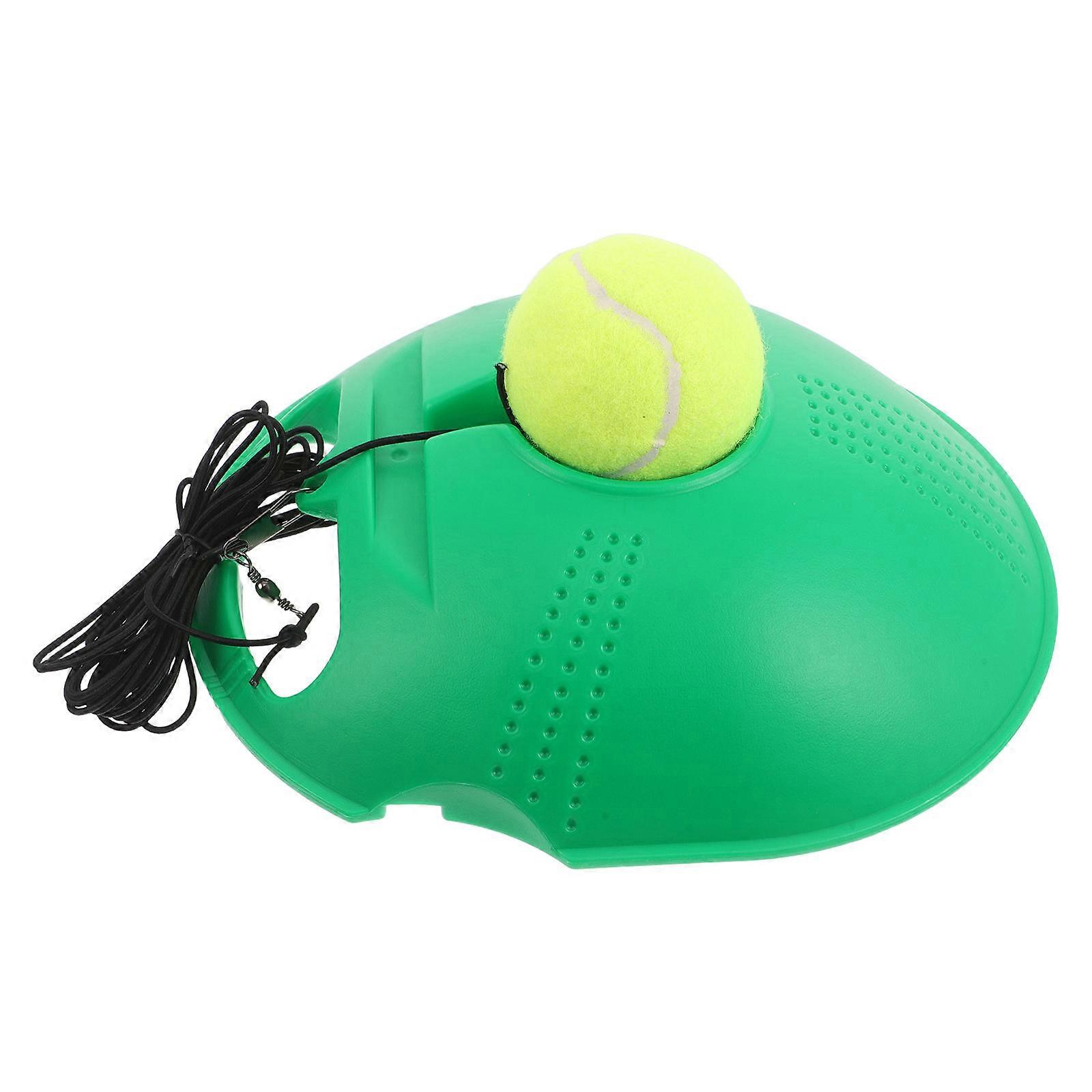 Portable Tennis Trainer Set with Rebound Ball and Base for Solo Practice 2Sets
