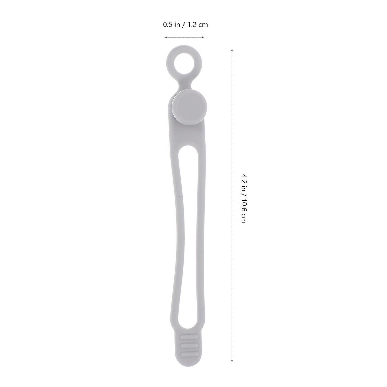 Silicone Cable Ties Cord Management Flexible Winders for Cable Use 16Pcs