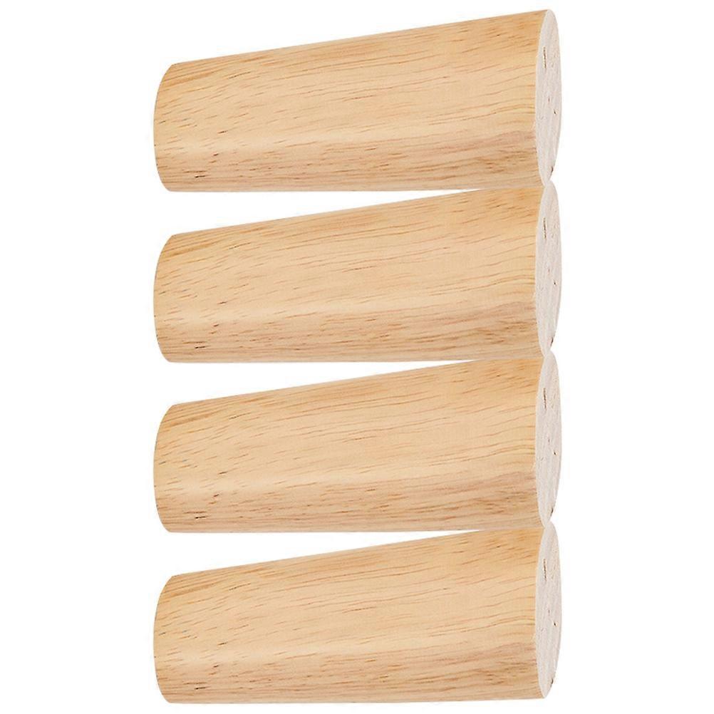 Sofa Leg Extender Wood Feet For DIY Projects Furniture Enhancement Professional Polishing Process 1 Set