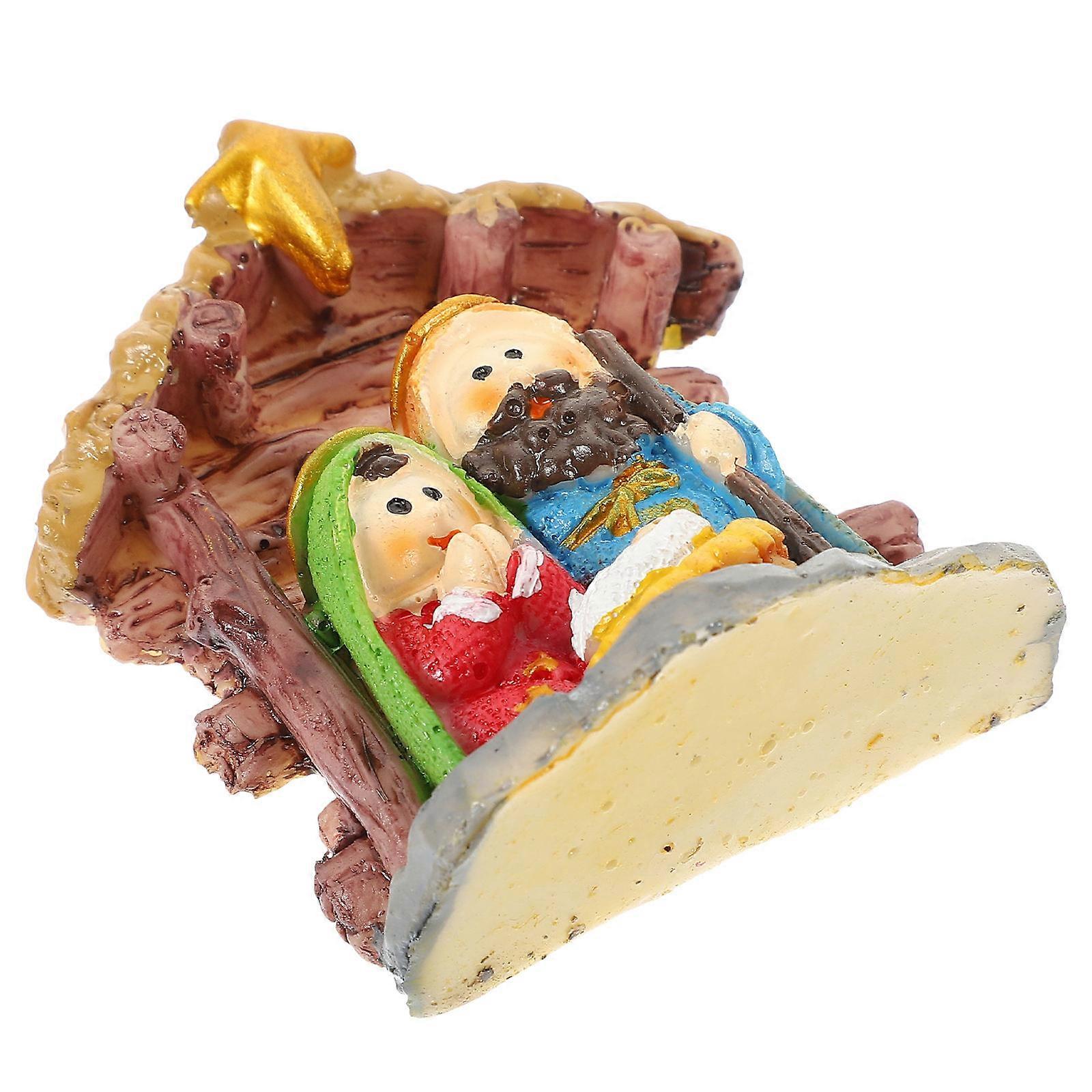 Rectangular Mini Desktop Decoration Statue For Home Students 7X6X2.8CM Symbolic Meaning 2Pcs