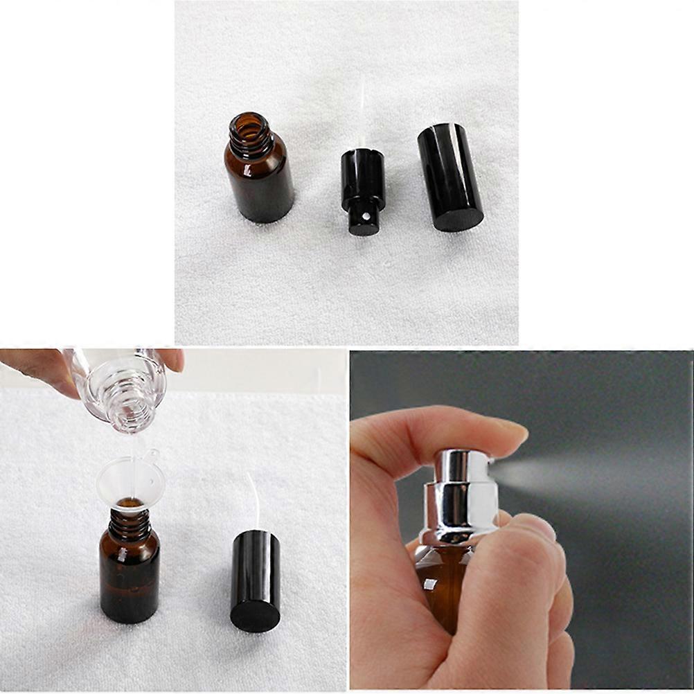 12 Pcs 5Ml Empty Glass Bottles For Lotion And Cream Dispensing Featuring Random Pattern Design