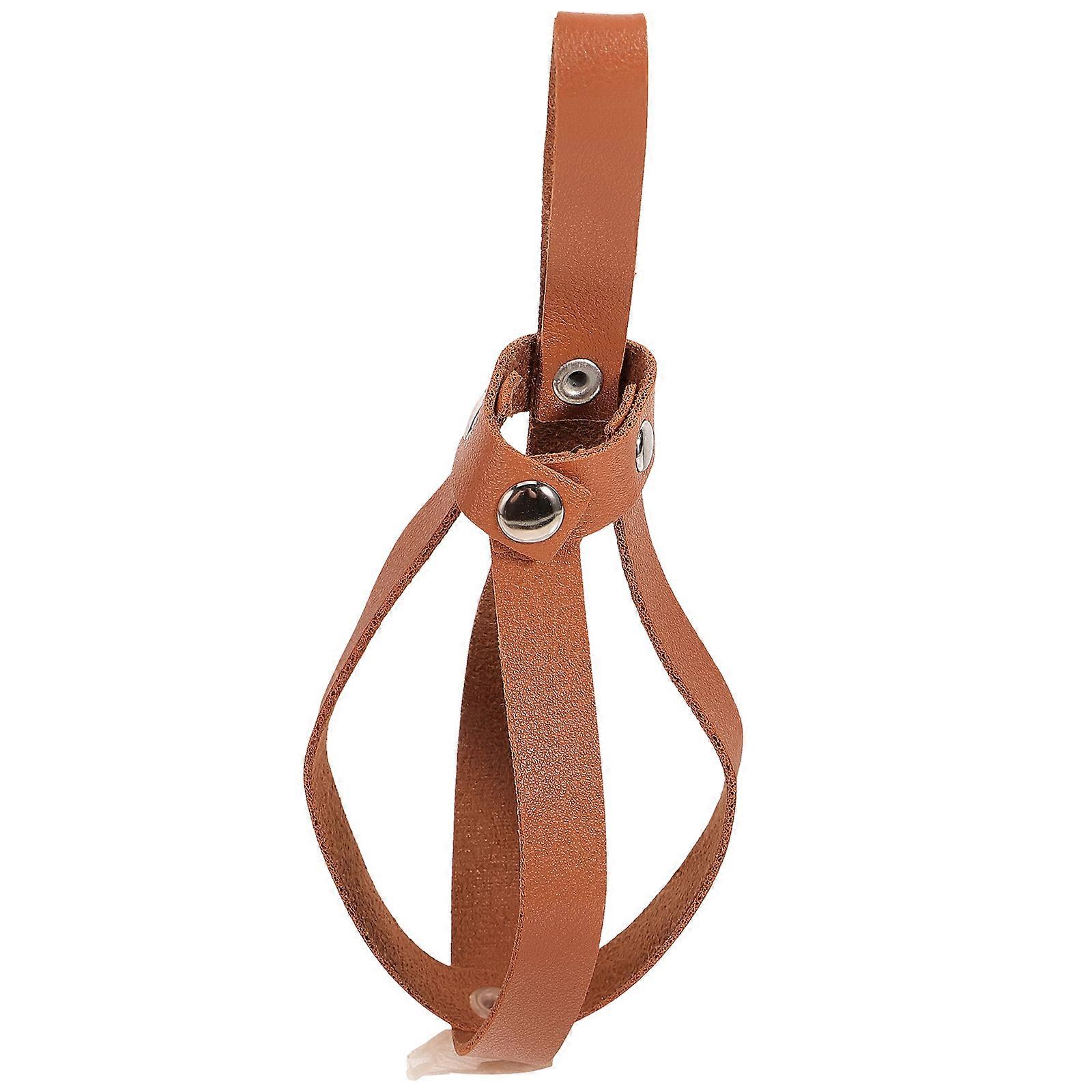 4Pcs Small Potion Bottle Belt Cosplay Accessories For Costume Events Brown Color Durable Protection