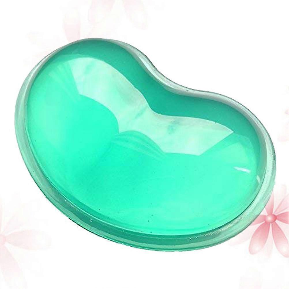 Ergonomic Design Green Mouse Pad With Wrist Support For Desktop Computer Use 1Set