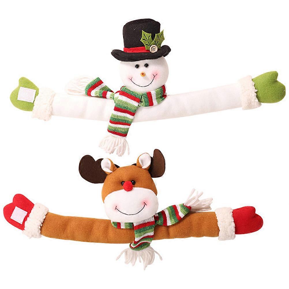 Christmas Curtain Tieback Buckles 2Pcs For Festive Home Decoration Assorted Color Fabric Hold Curtains