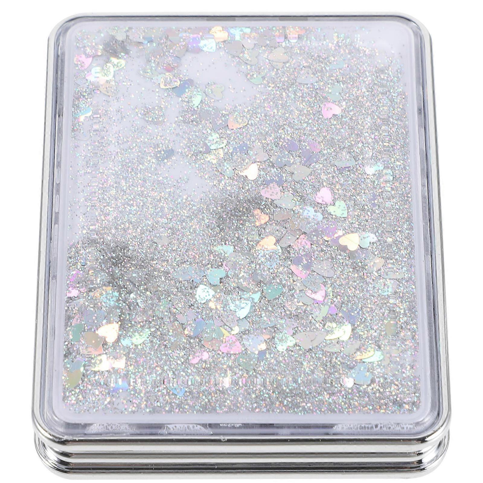 Vintage Compact Mirror Folding Mirror for Makeup 5Pcs Silver Pocket Set