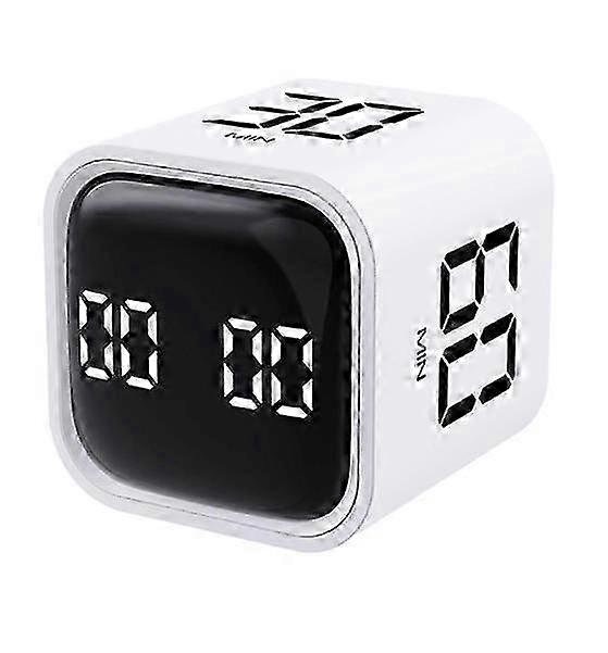 Gravity Sensor Digital Timer, Mini Cube Countdown Clock for Study, Sports, Kitchen Cooking with Positive Timing Decoration