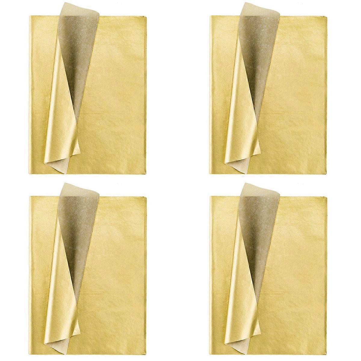 Gold Tissue Paper, 100 Sheets Metallic 