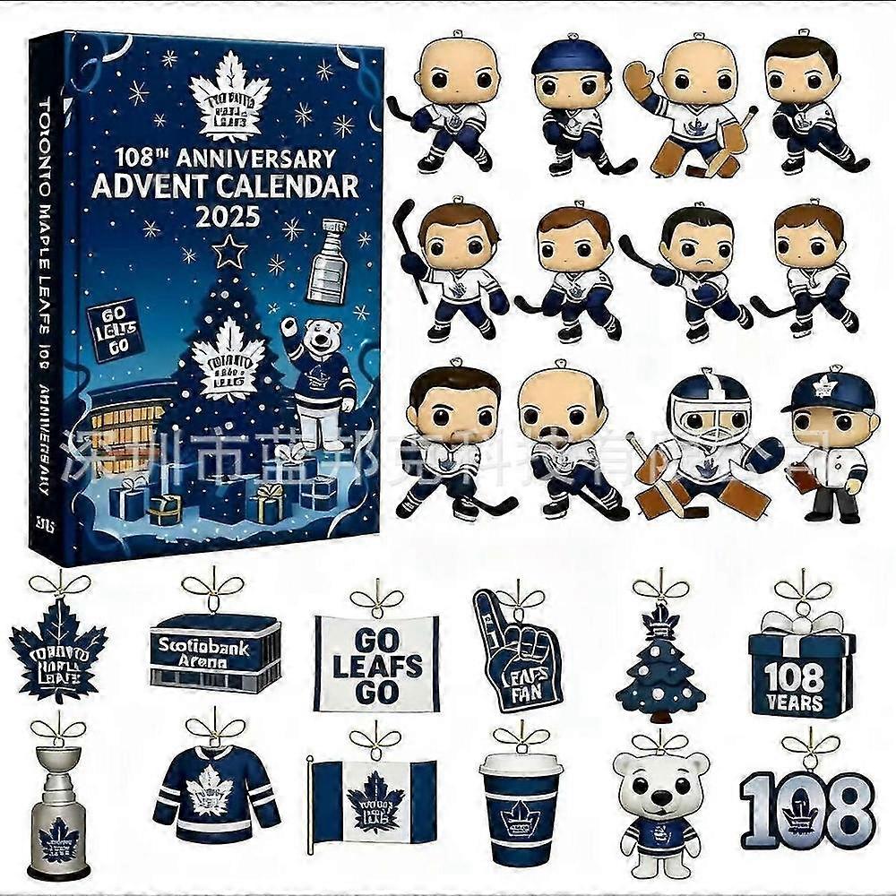 Toronto Maple Leafs Christmas Advent Calendar Celebrating 108th Anniversary
