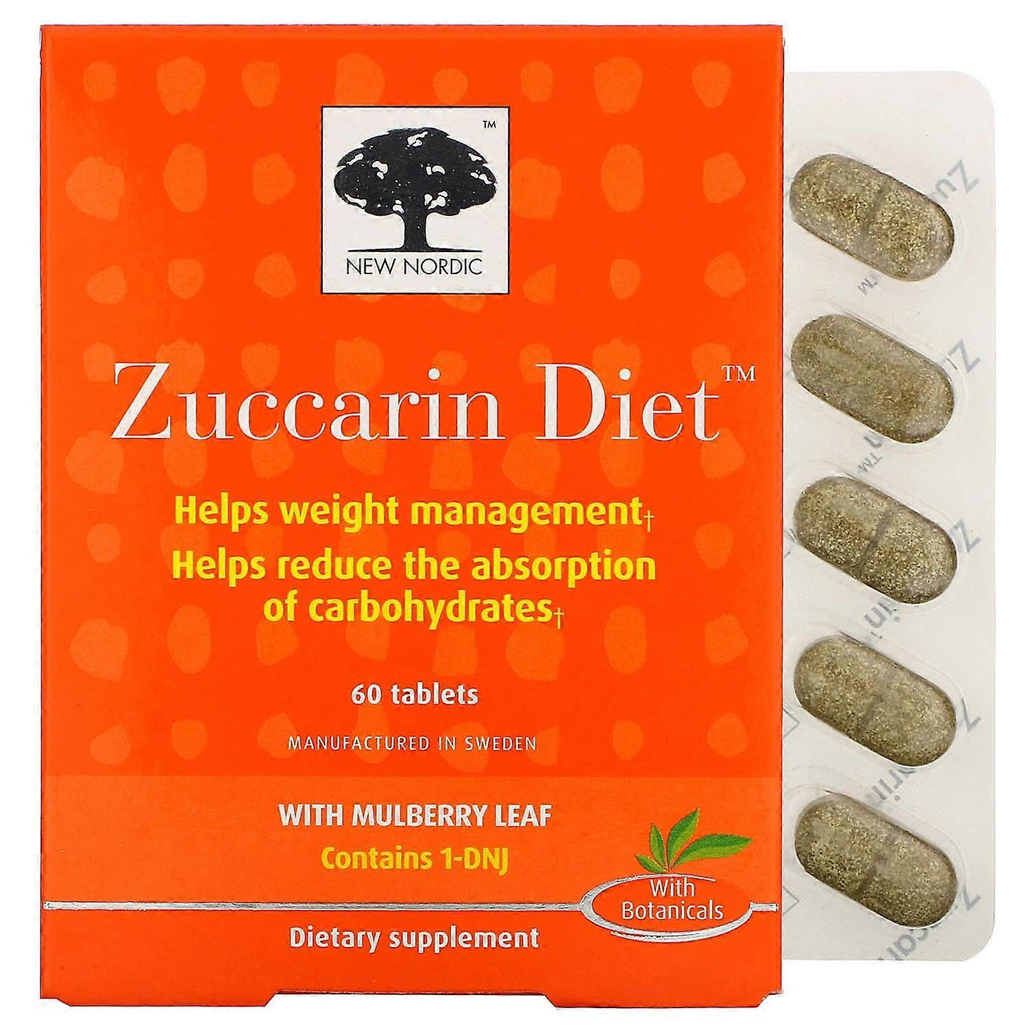 New Nordic, Zuccarin Diet, 60 Tablets