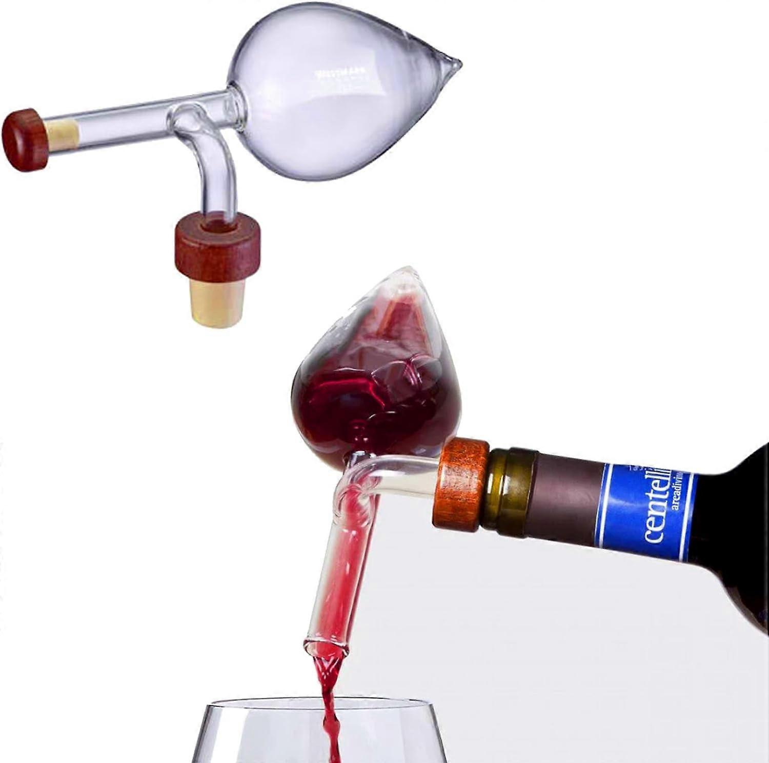 Easygou Wine Aerator,Wine Aerator and Decanter,Wine Decanter Wine Aecanter with Aerator wine Air Aerator,Portable Wine Pourer and Quick Pour Spout