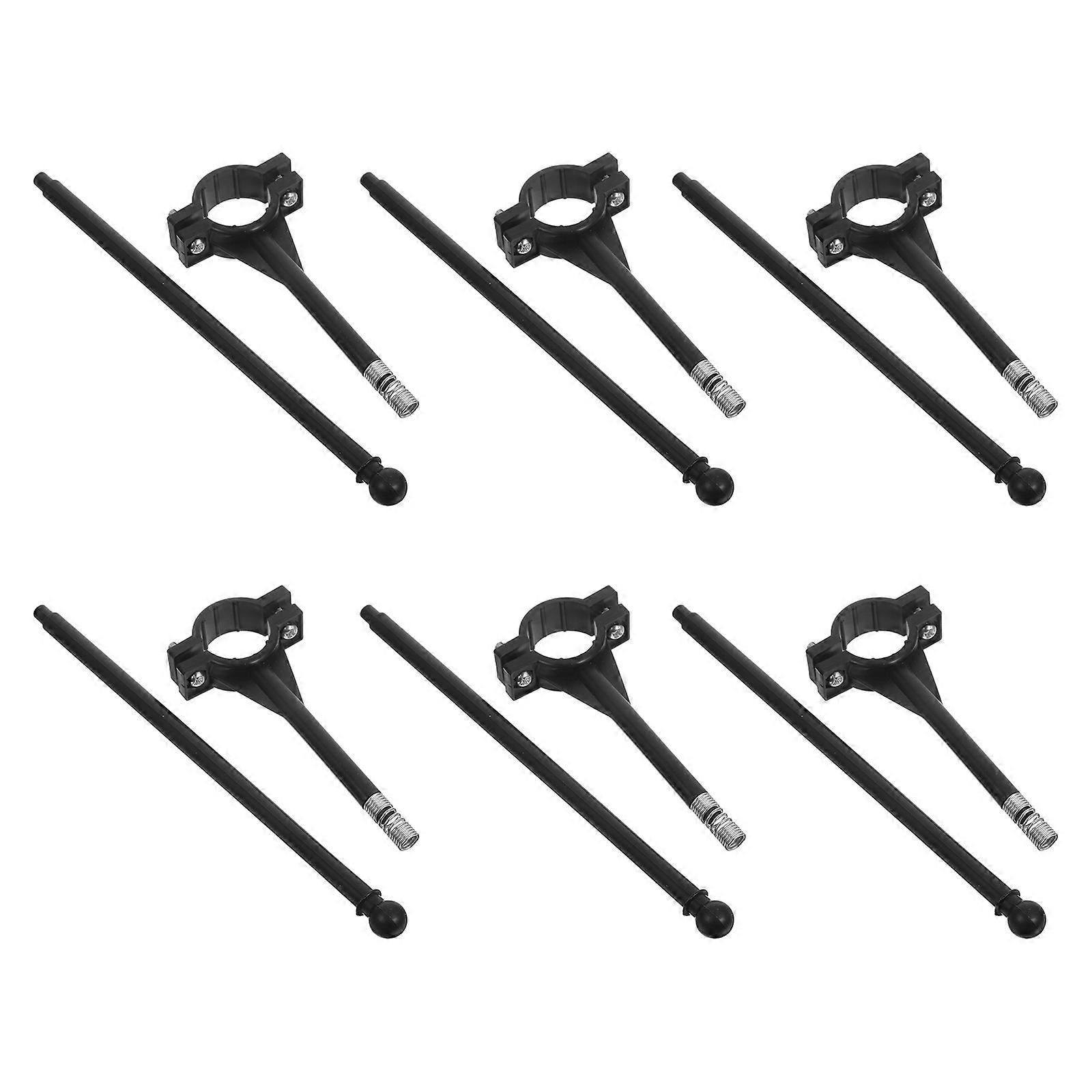 Handlebar Flagpole Bike Flagsmount Plastic Adjustable Tension 6Pcs