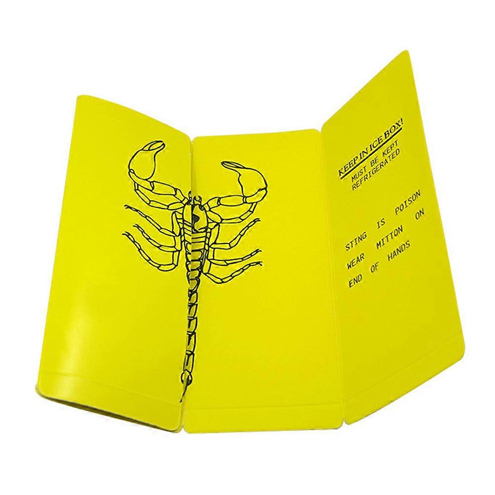 Props Scorpion Shaped Specimen for Playing 2Pcs Yellow Set