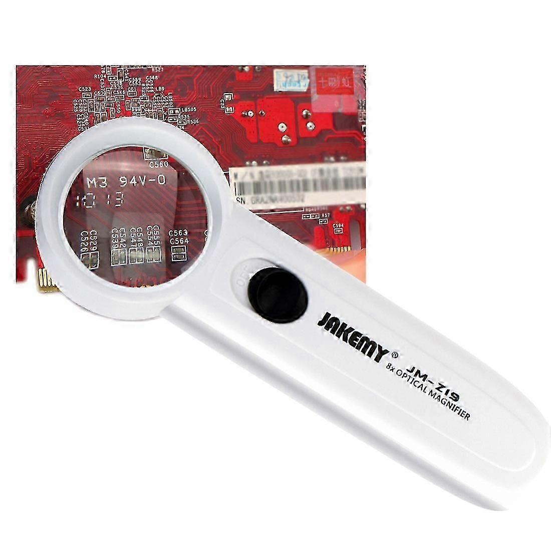 JAKEMY JM-Z19 Portable 8X Optical Magnifier with LED Light_c*