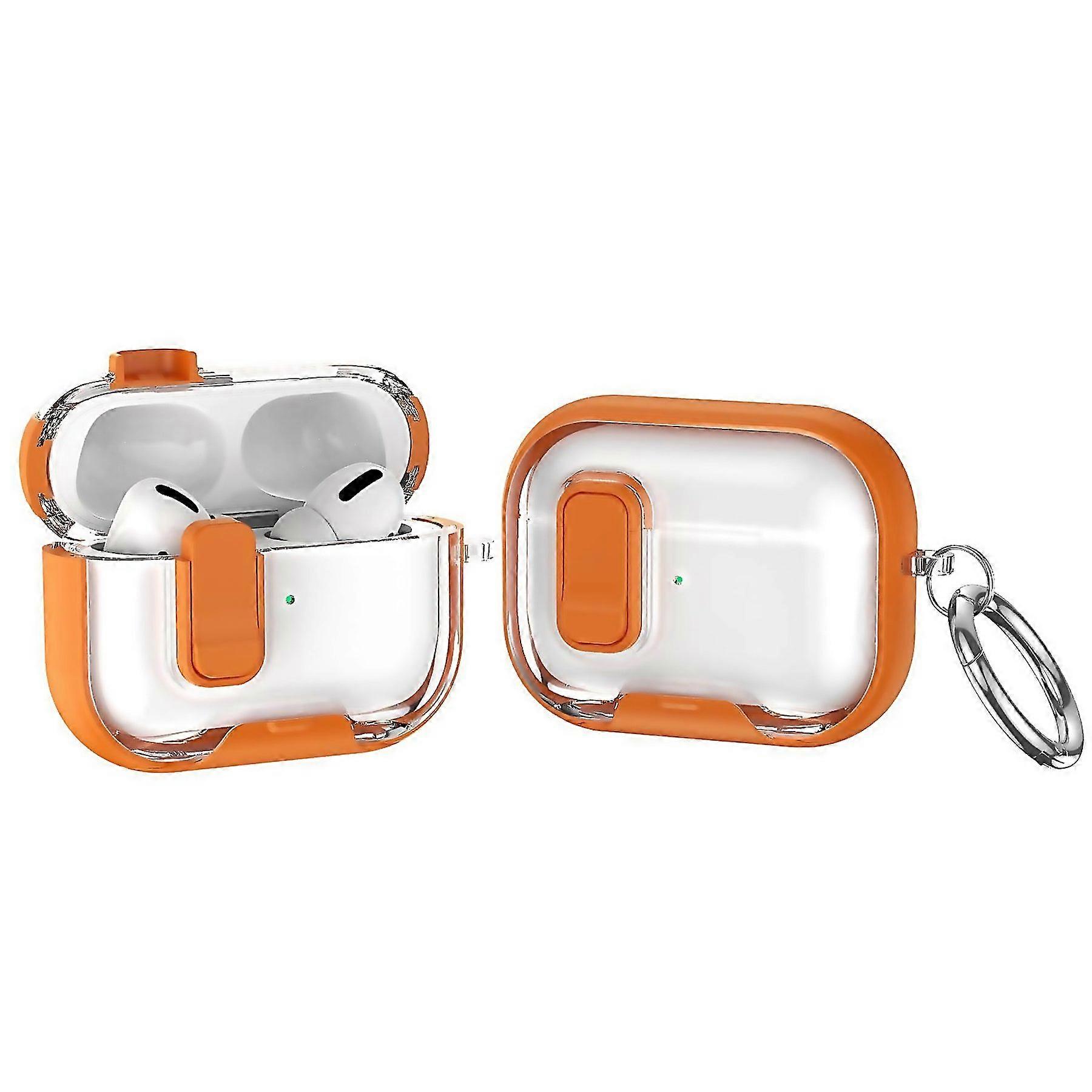For Lock Transparent Crystal Bluetooth Earphone Protective Case With Stand Crafted With Attention To