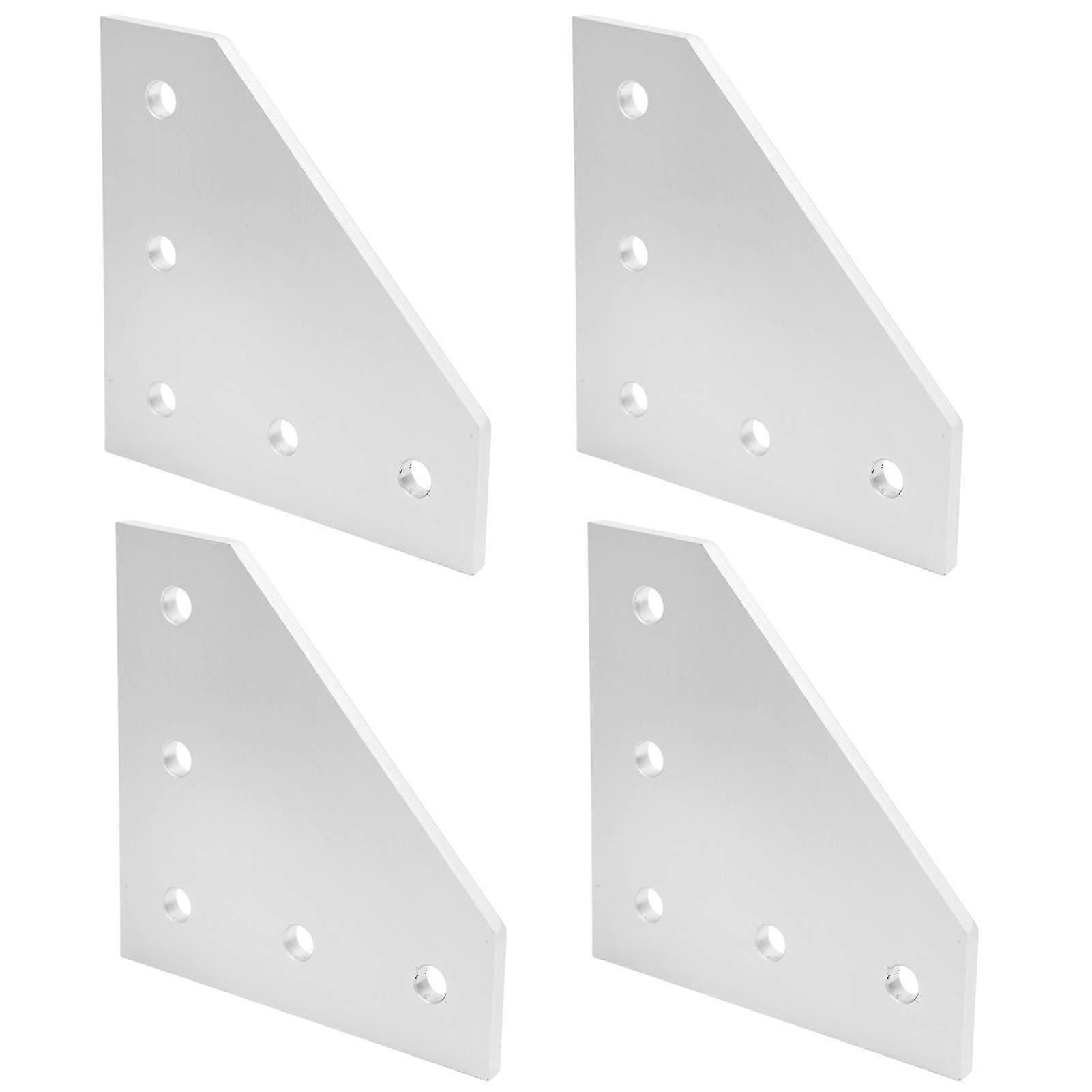 4Pcs Joining Plate Outside 5?Hole Aluminum Connecting Reinforcement Right Angle Connection4040L Shape