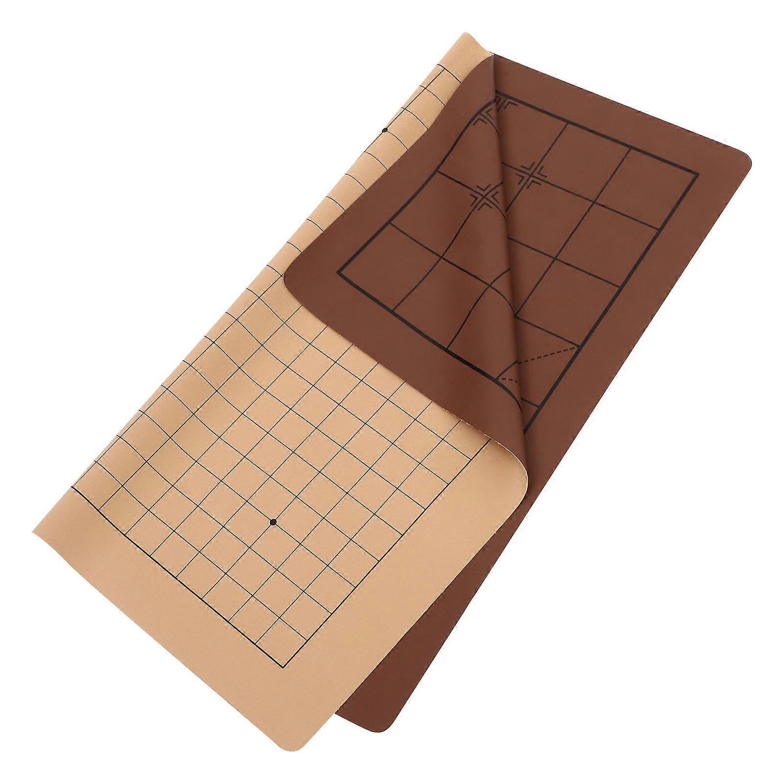 Foldable PU Chess Board Game Chessboard for Chinese Chess Use 1 Piece