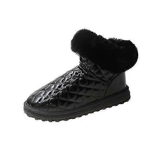 Bottes de neige pour femmes, nouveauté hiver 2025, bottes épaisses et duveteuses, bottes de moto courtes décontractées à semelles plates, 2022