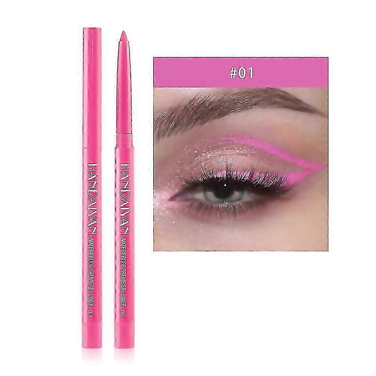 For Waterproof Eye Liner And Shadow Pencil20 Colors Natural Matte Long Lasting Easy Apply Colored Re