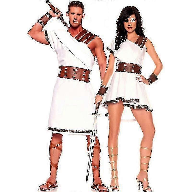 Griechischer Gott Herren Mythologie Erwachsene Goldene Göttin Damen Mythologie Kostüm für Erwachsene